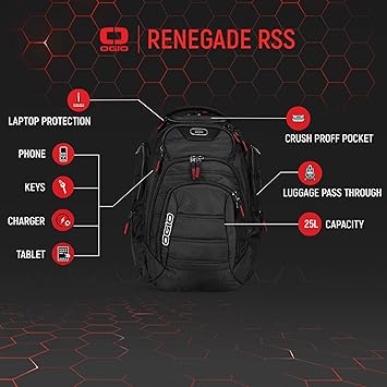 OGIO Renegade Backpack (Renegade , Black), Large